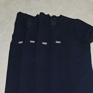 Figs Scrubs Top Lot Of 4 Technical Collection in Deep Blue XS